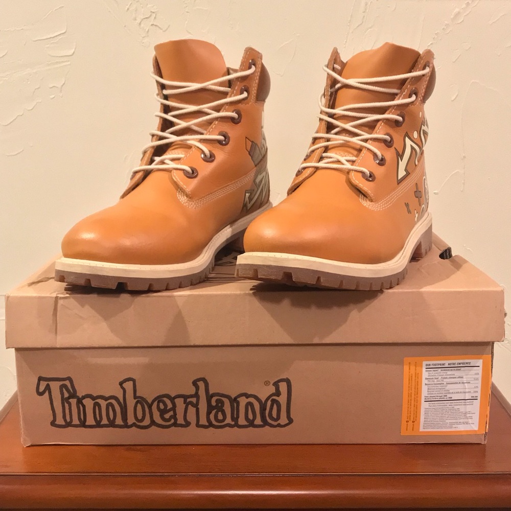 Timberland Custom Cartoon Boondocks Mens 7 Boots